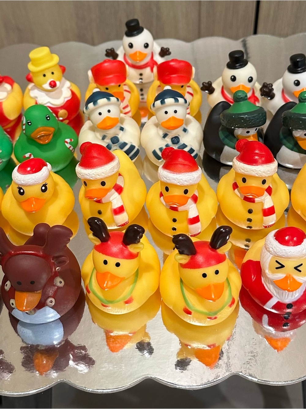 Holiday Rubber Duck Party Favor - Yellow Christmas Duck Assortment